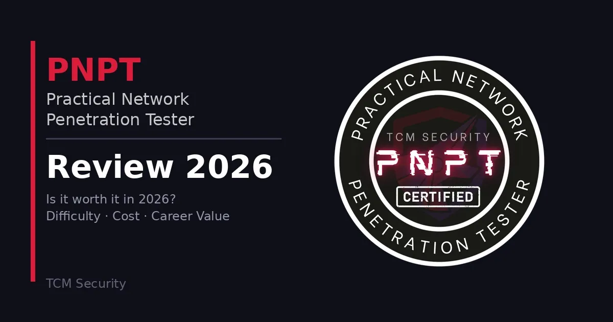 PNPT certification review 2026 - TCM Security